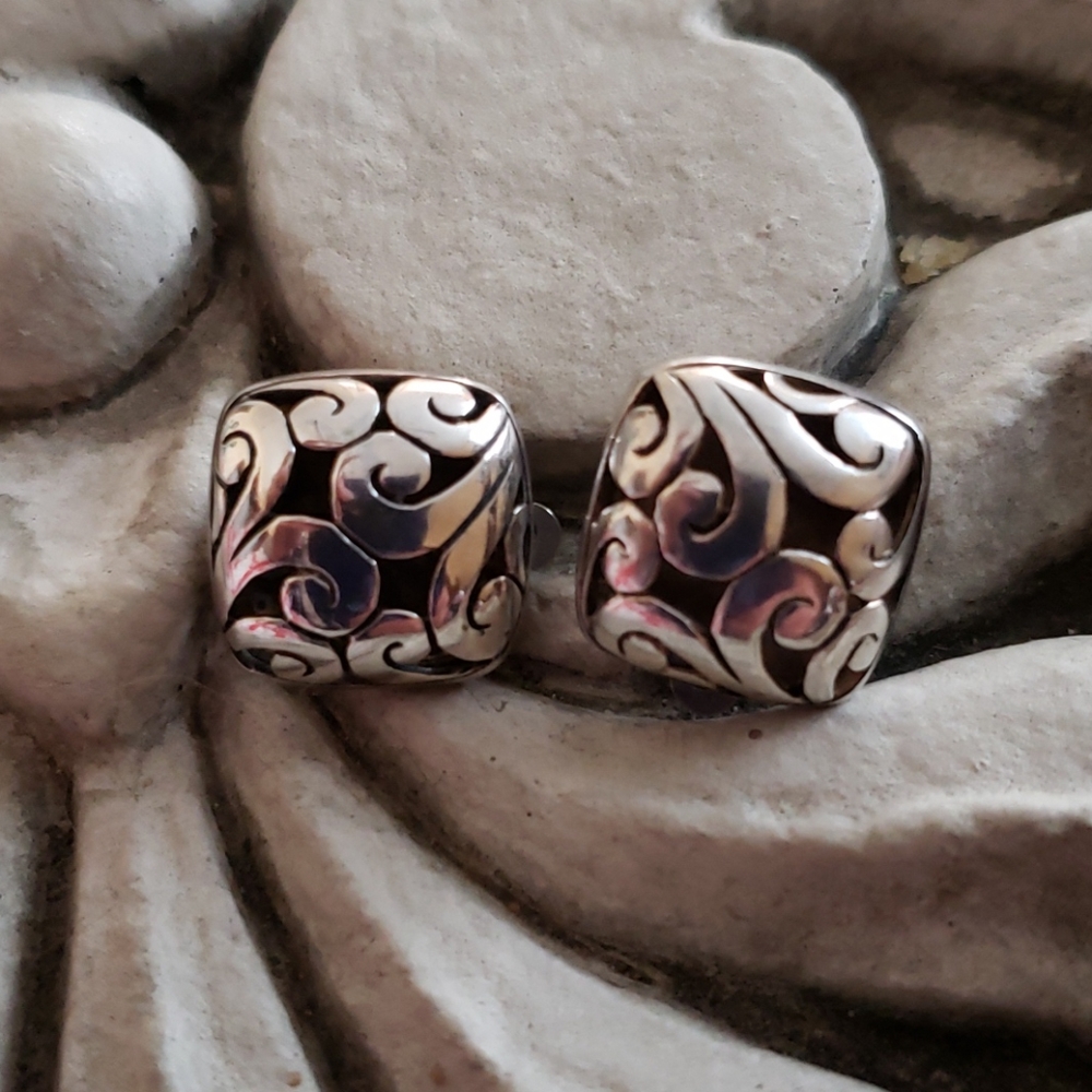 Vintage Cutout Siver Clips
